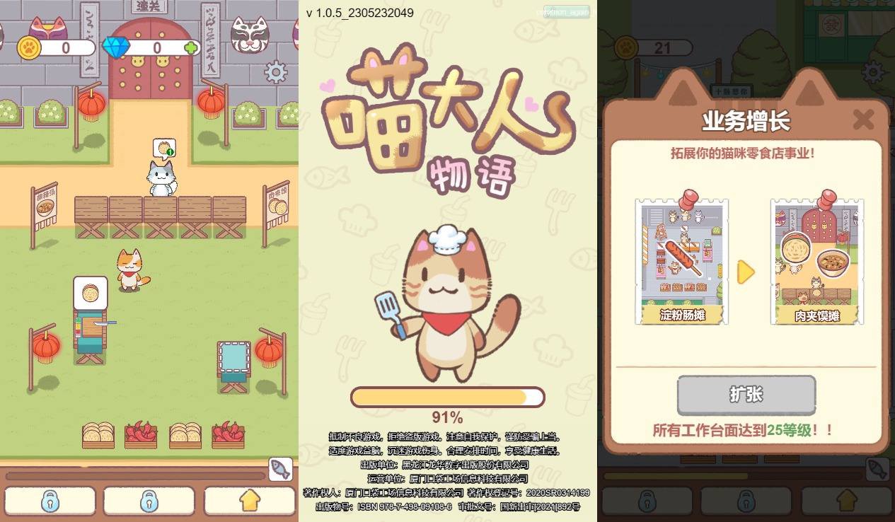 【喵大人物语】三网稀有模拟经营游戏版本+WIN一键服务端+Linux学习手工端+附赠源码+小白首选游戏-小狐狸资源网-